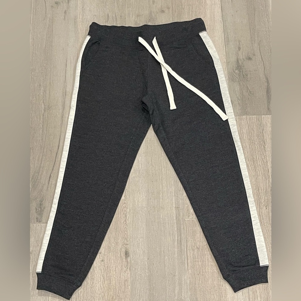 American Eagle Outfitters Womens/ Girls  Charcoal Joggers with Stripes Size XS